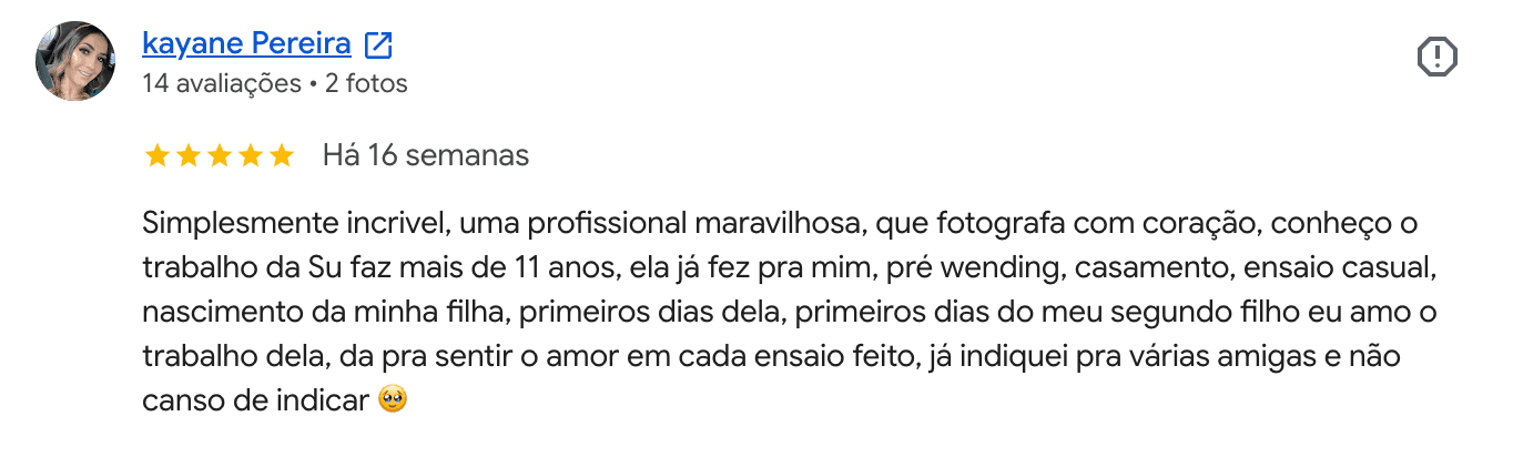 Avaliação kayane Pereira